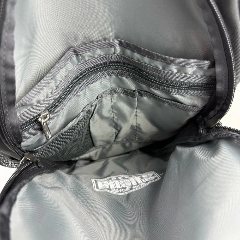 The North‎ Face Connector Backpack Bush Logo Black Canvas Used Once